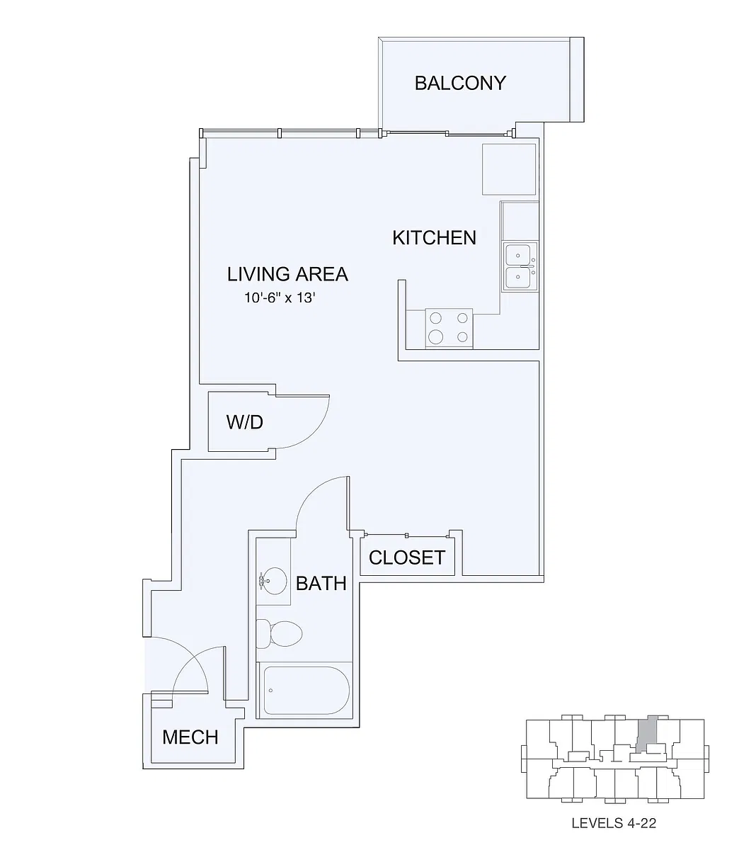 Floor plan Studio 1