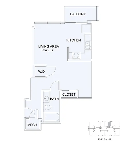 Floor plan Studio 1