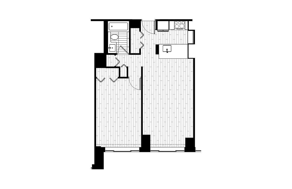 Floor plan 1 Bed_1 Bath-07