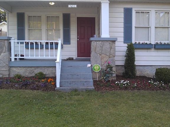 Close up of front of house