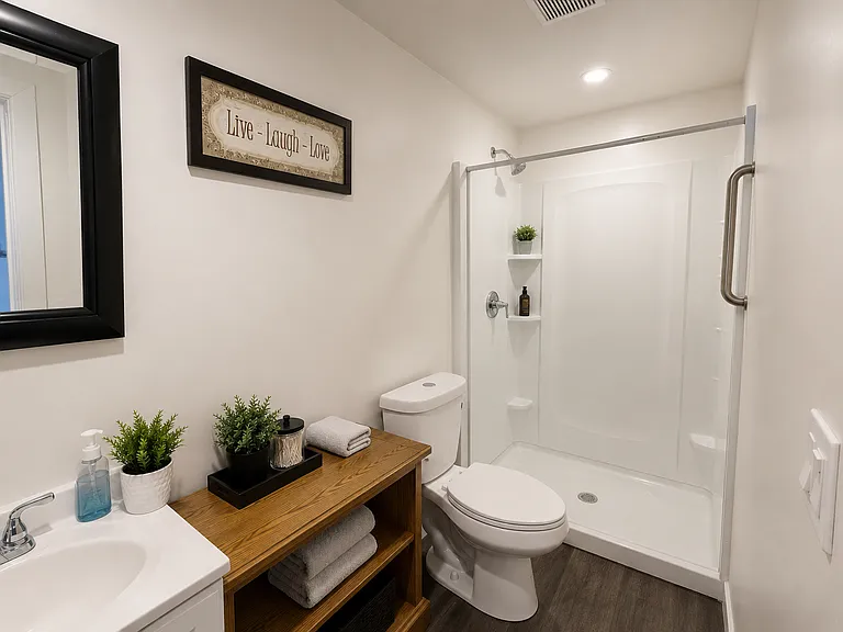 Studio restroom