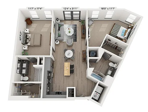 Floor plan The Taft