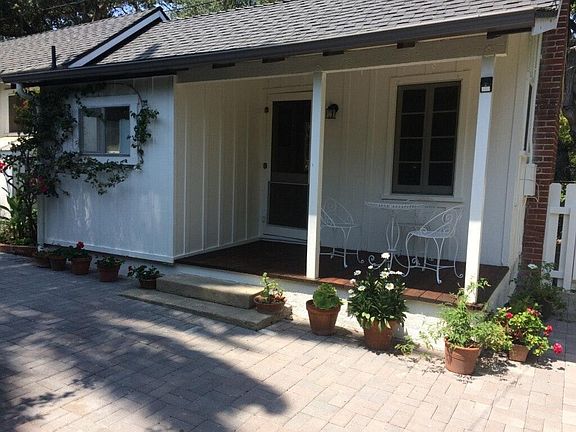 private fenced patio and yard