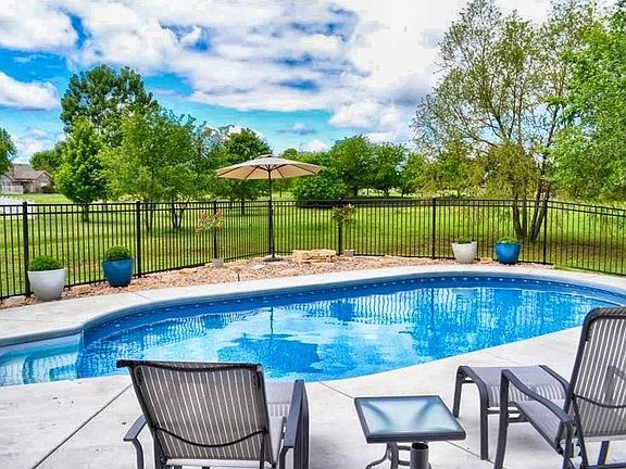 Refreshing salt water swimming pool.