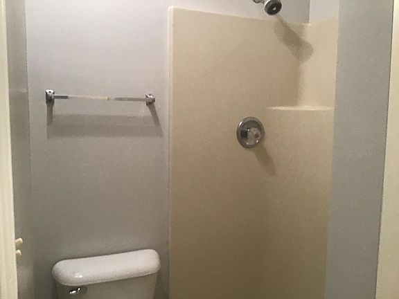 Upstairs bathroom shower.