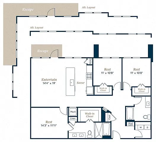 Floor plan C1