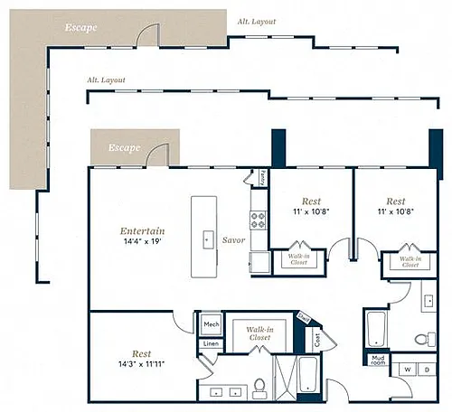Floor plan C1