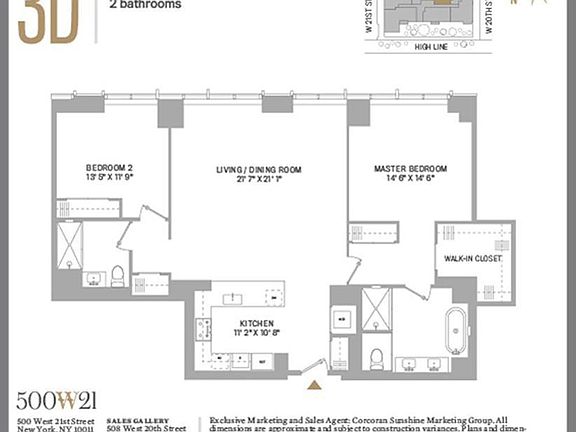 2nd image of 500 W 21st St APT 3D
