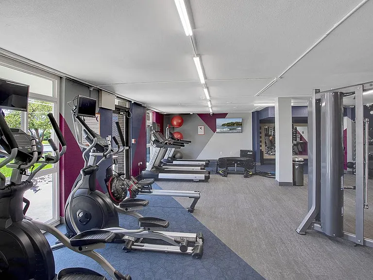 Cardio equipment available in the fitness center