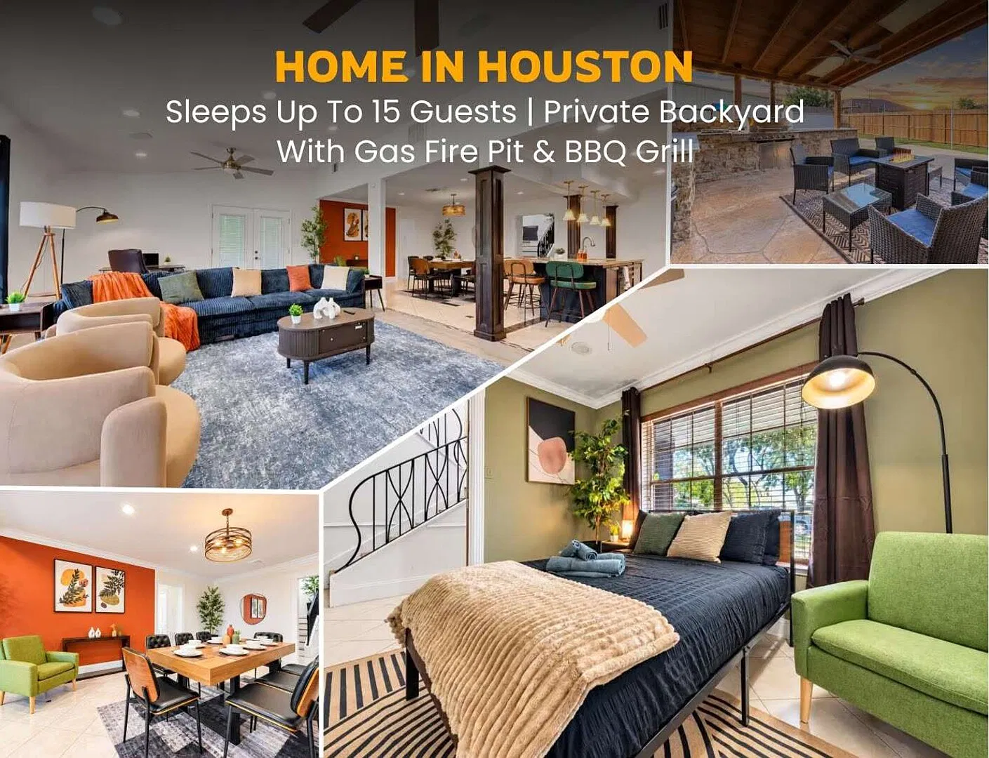 Spacious 6BR House | Sleeps 15 | Galleria | 1GB|WD — Photo 1