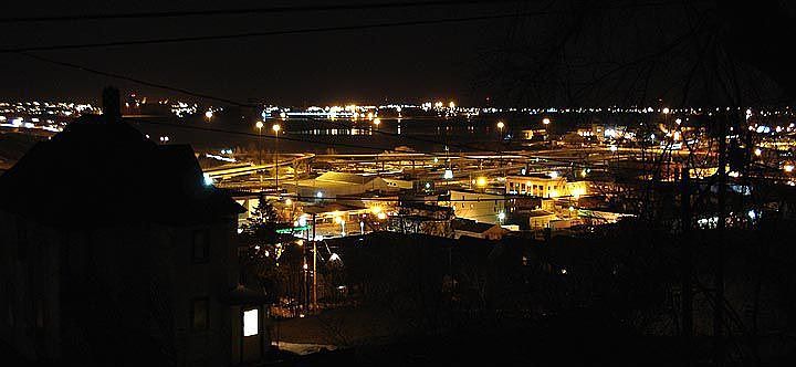 From the deck at night.
