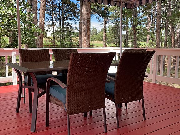 Deck, Back Yard and Golf Course View