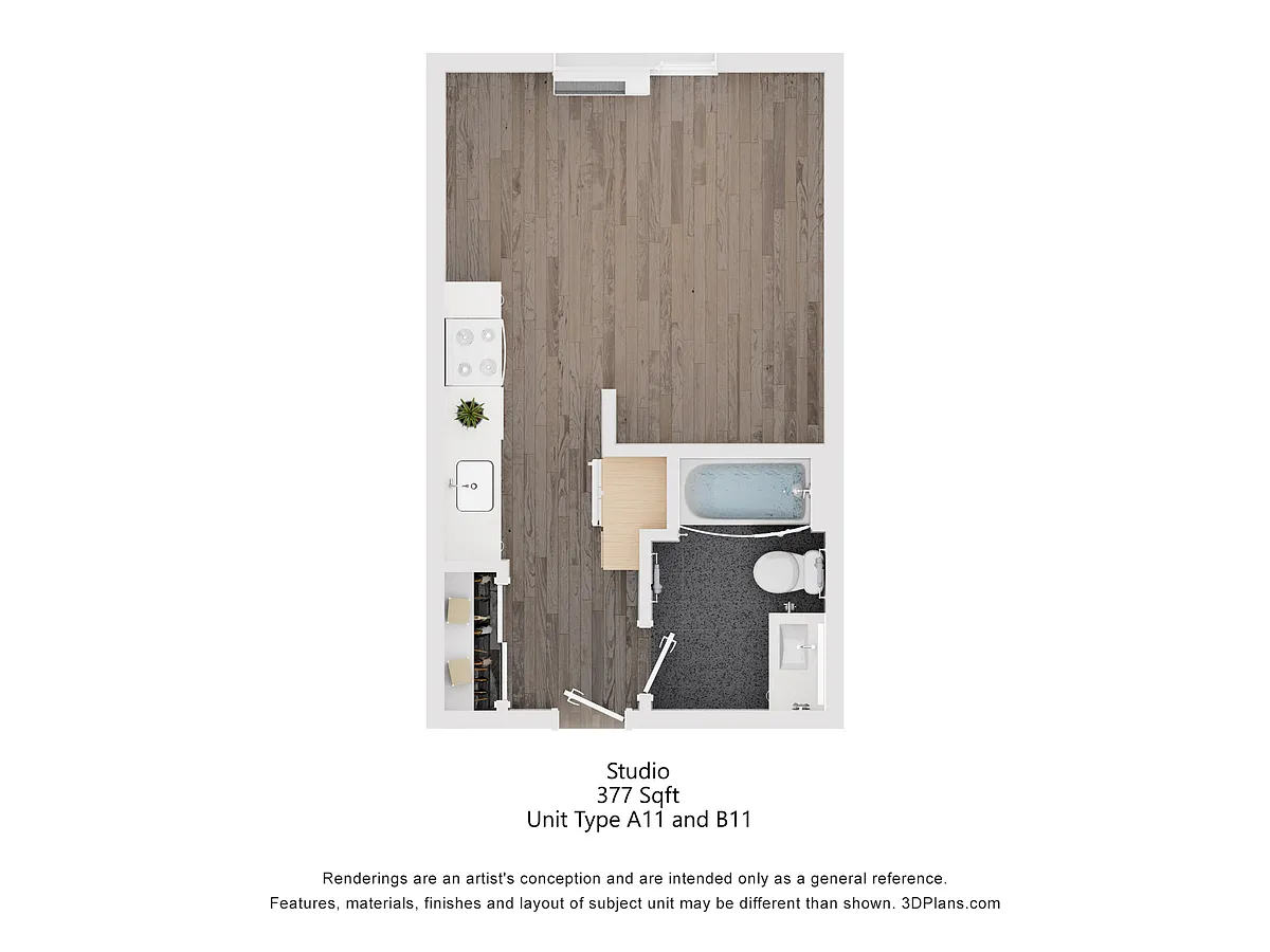 Floor plan Studio