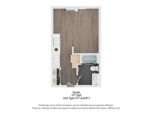 Floor plan Studio