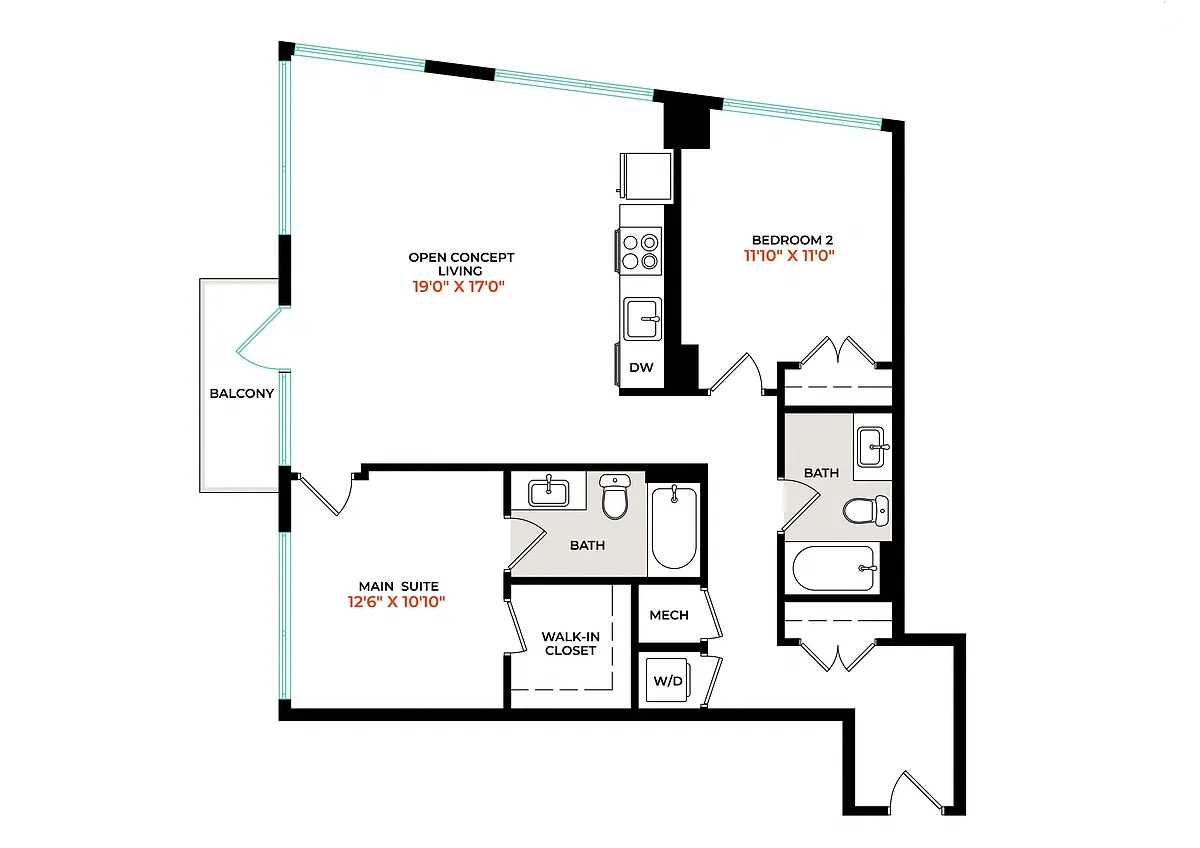 Floor plan B1B
