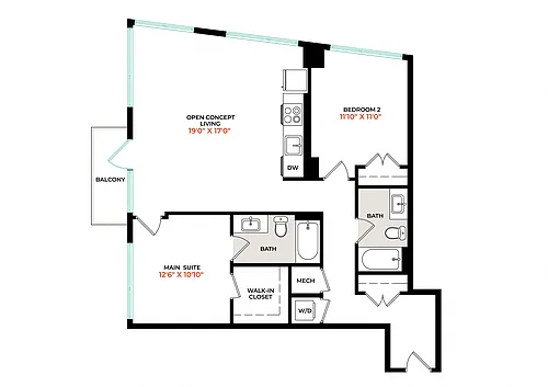 Floor plan B1B