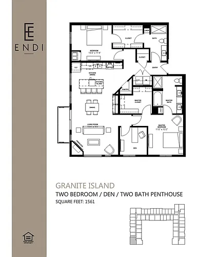 Floor plan Granite Island