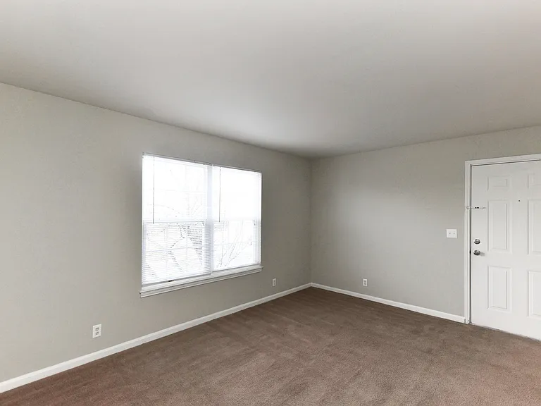 Bedroom with carpet
