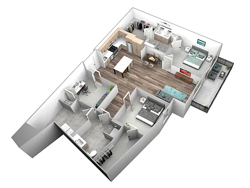 Floor plan C20A - Den