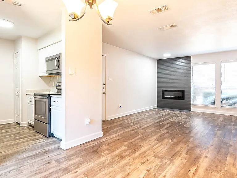 All 2 bed 2 bath units come with either an upgraded LED fireplace or a traditional wood burning fireplace!