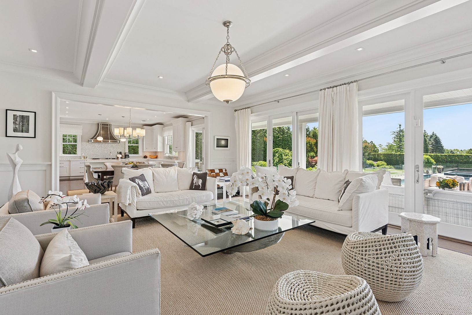 Family room portion of the great room