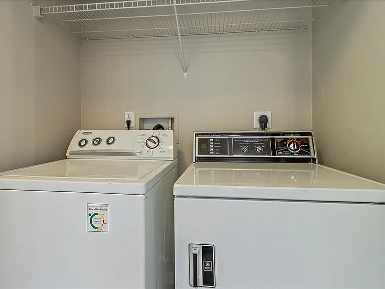 In unit washer and dryer