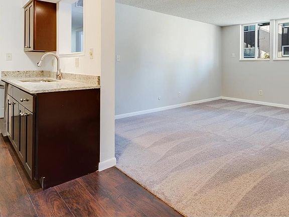 Open Floor Plan Between the Newly Remodeled Kitchen and Living Room