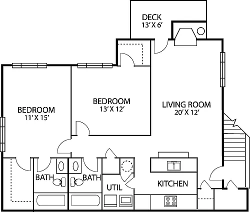 Floor plan B1 - The Wrightsville