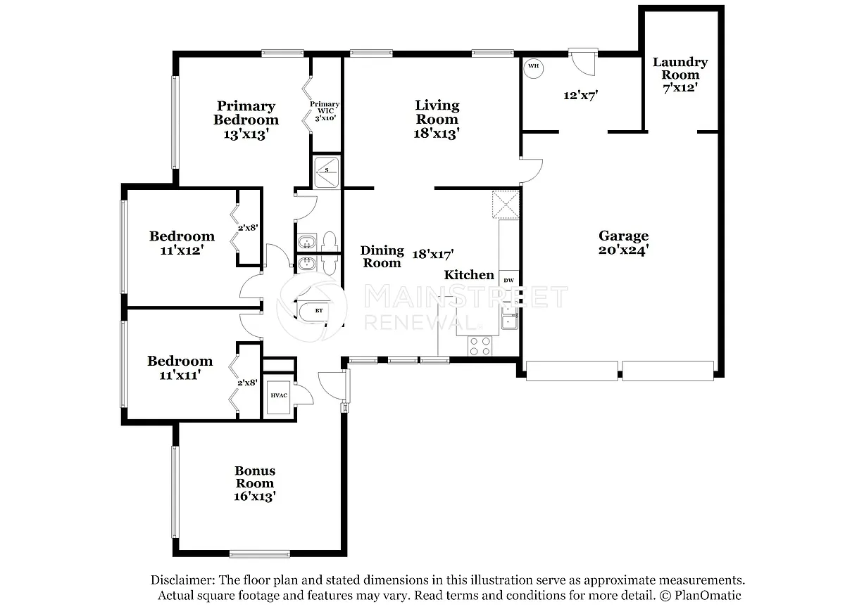 Floor Plan - 827 E River Dr