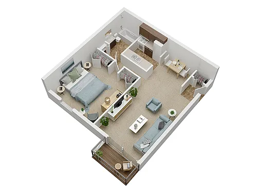Floor plan The Carter