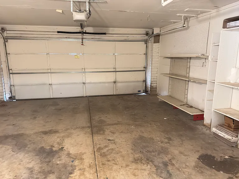 2 car garage with door opener