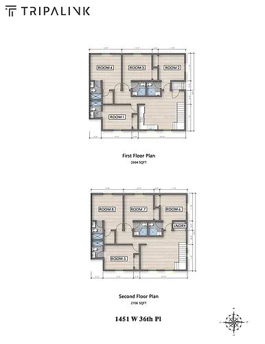 Floor plan 1451 W 36th Pl