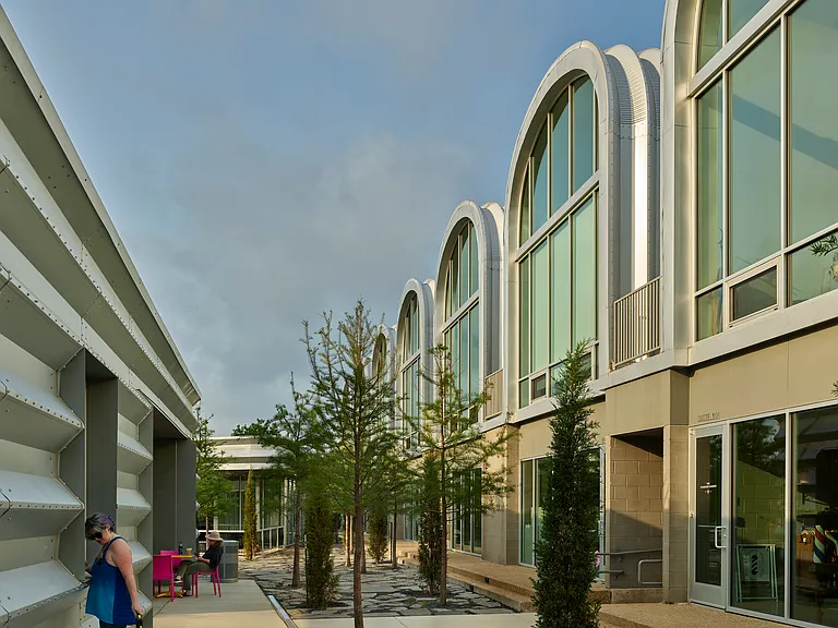 View between the complex