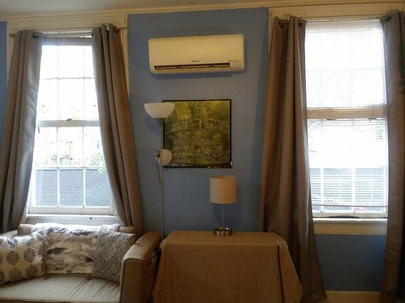 Large windows that provide natural light