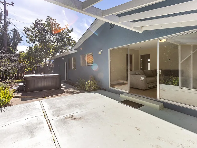 Backyard patio