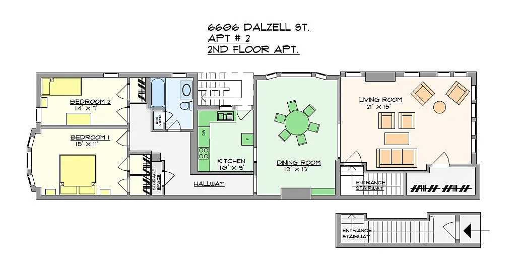 Floor plan 2-Bedroom