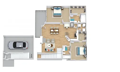 Floor plan B3G