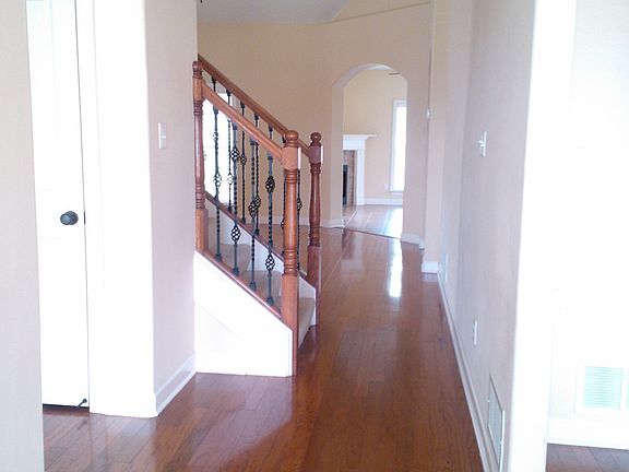 Entry with hard wood floors
