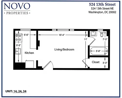 Floor plan Studio