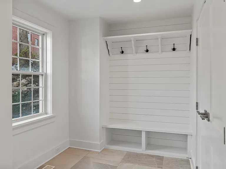 Front entry mudroom.