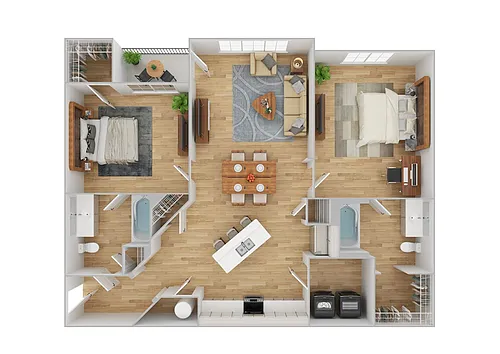 Floor plan B1 | Renovated