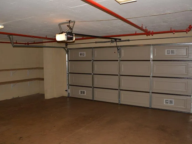 Two Car Garage and Storage Area