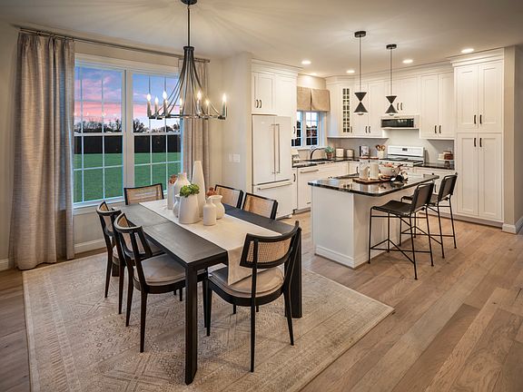 The Betsy Ross Model Kitchen and Dining Area