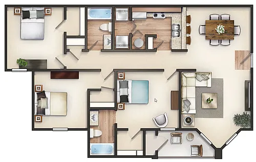Floor plan The Burbank