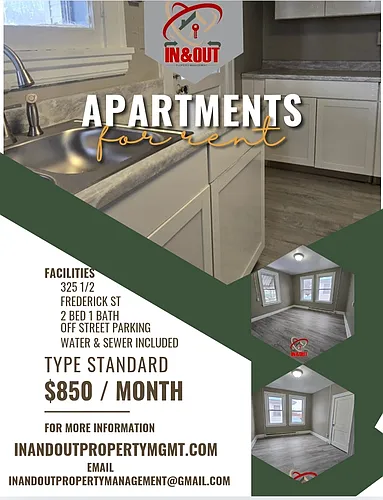 Floor plan 325 -327 Frederick Street Apartments - 325 1\2