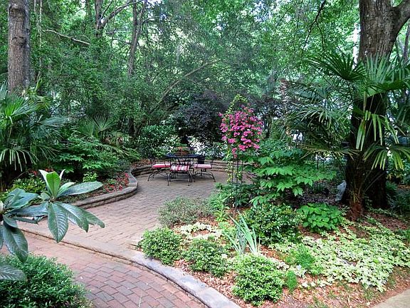 Outdoor paved terrace