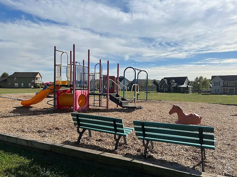 Park and play ground in subdivision.