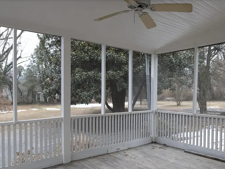 Screened in back porch