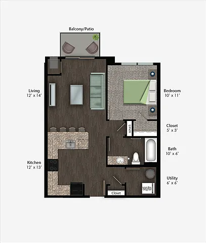 Floor plan Washington Style F