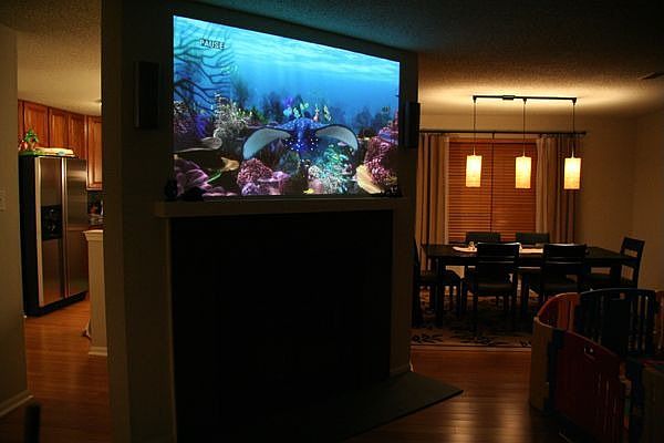 Home Theatre (Projected Above Fireplace!)